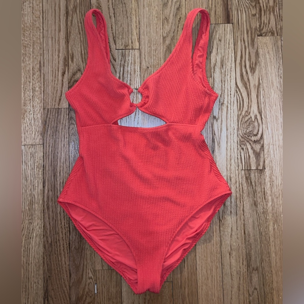 Aerie Crinkle Ring Full Coverage One Piece Swimsuit